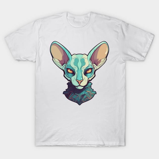 Sphynx cat T-Shirt by RosaliArt